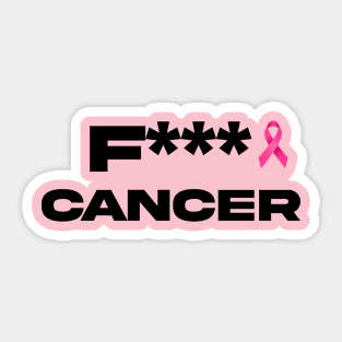 F cancer Sticker